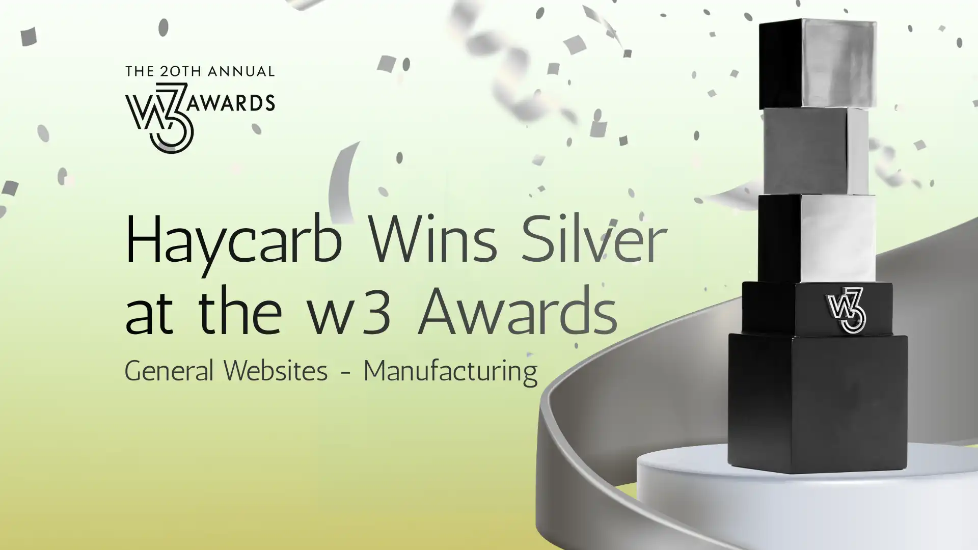 Haycarb wins Silver at the w3 Awards 6