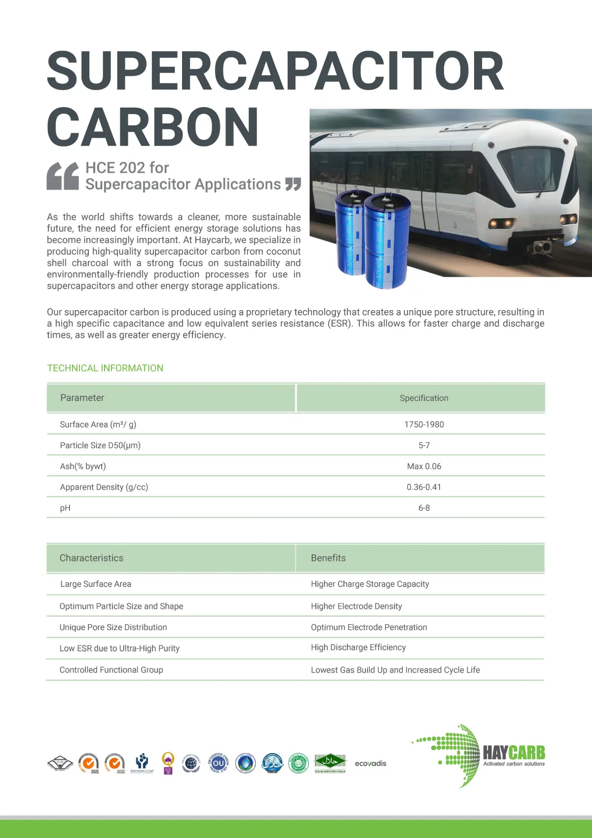 Supercapacitor Carbon Brochure 1